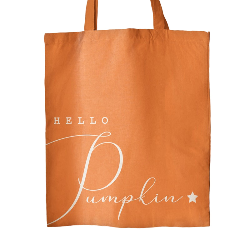 Canvas Tote Bag Hello Pumpkin