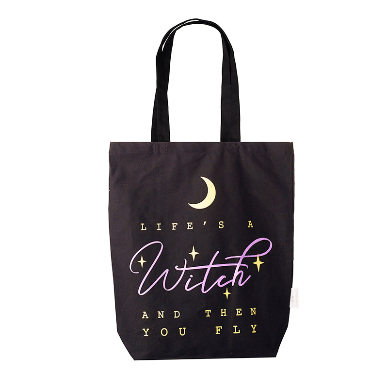 Canvas Tote Bag Lifes A Witch