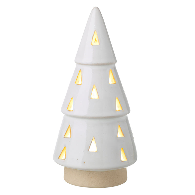 White Cut Out Porcelain Tree