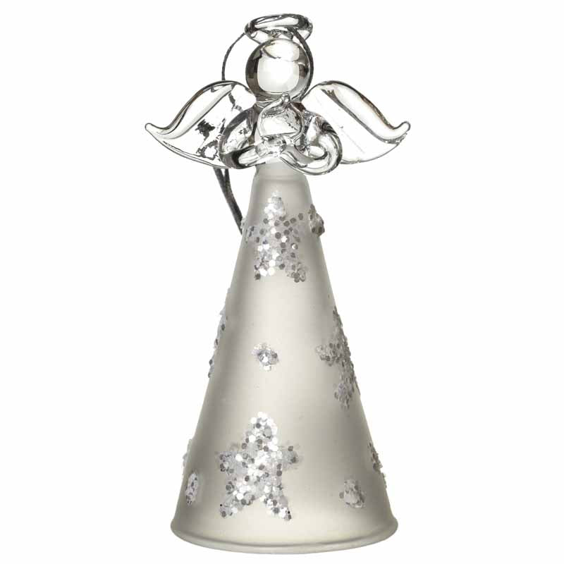 Glass Angel With Stars