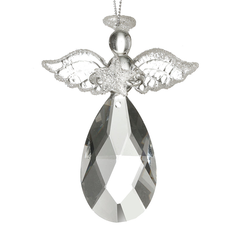 HANGING GLASS DROPLET ANGEL