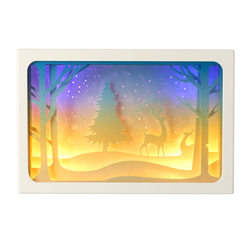 Deer In Forest Light Up Scene