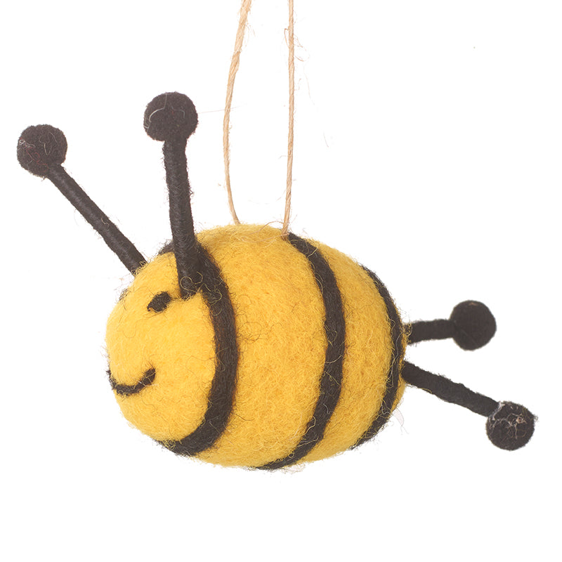 Hanging Woollen Bee Large