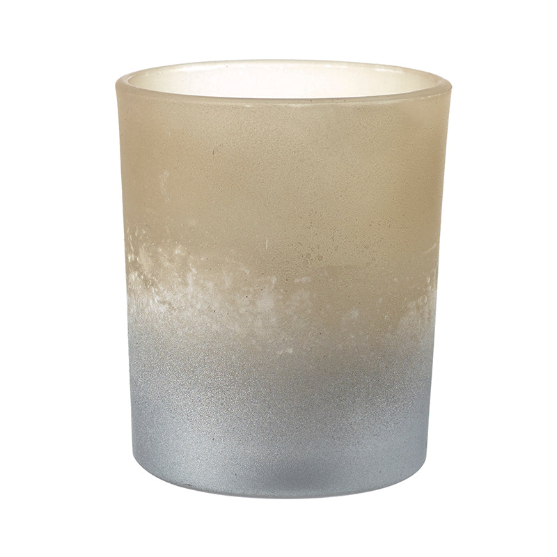 Large Faded Bronze Glass T-Light Holder