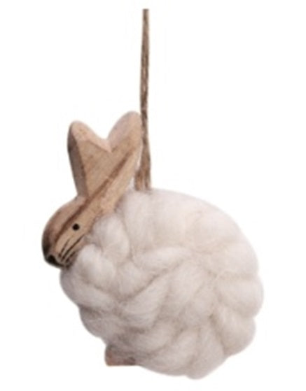 Hanging Woollen Rabbit