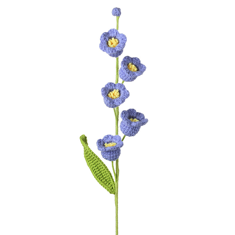Knitted Blue Tulip Stem