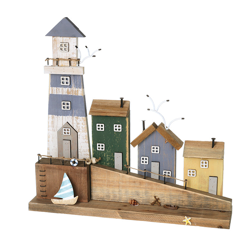 Wooden Coastal House Scene