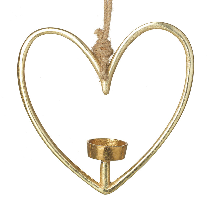 Hanging Cut Out T Light Heart