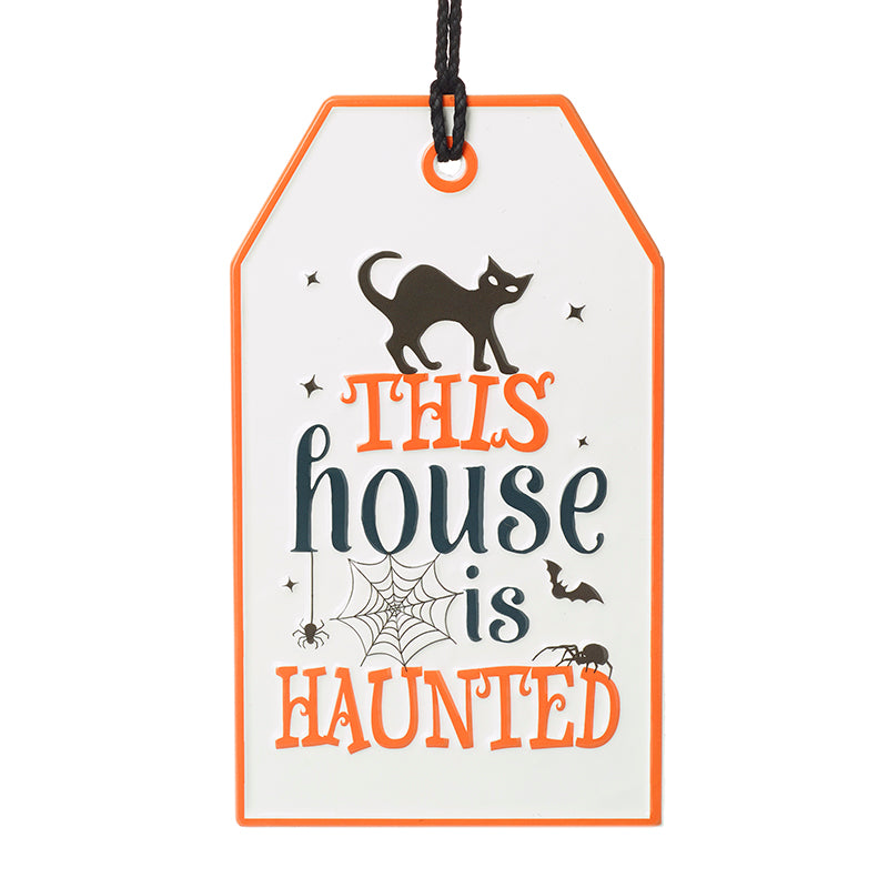 Metal Haunted House Sign