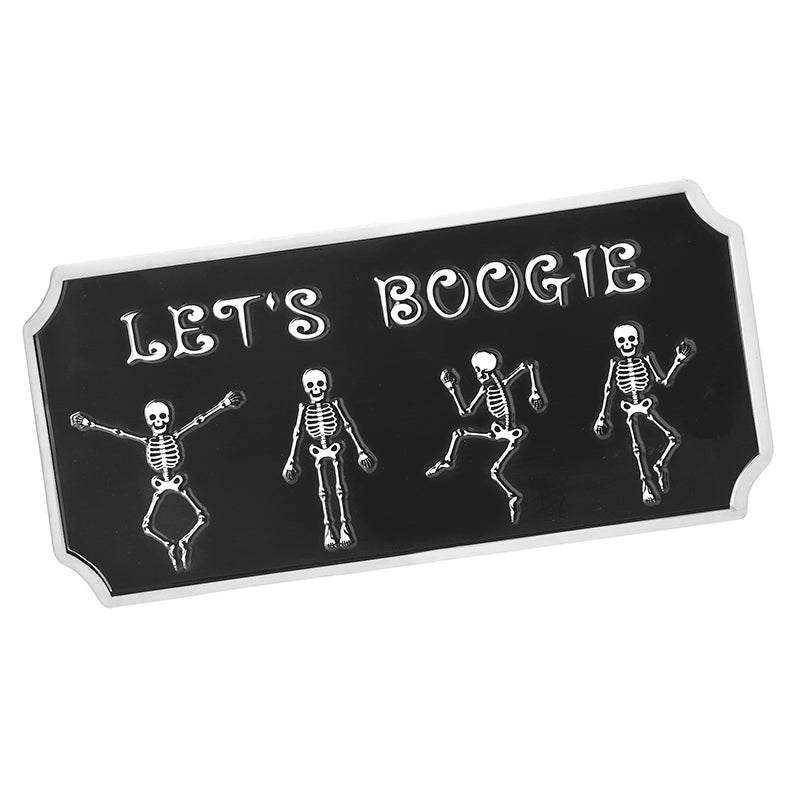 BLACK LET'S BOOGIE SIGN