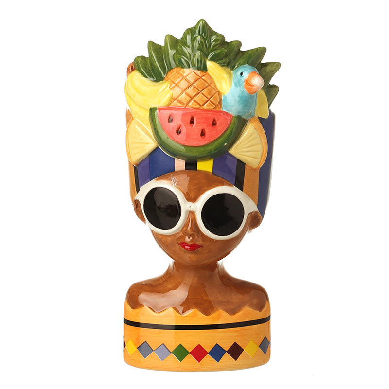Pineapple Melon Hat Lady
