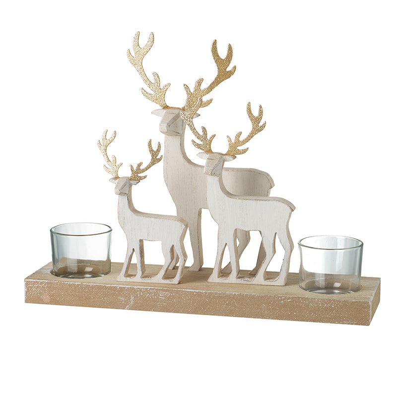White Deer T-Light Scene