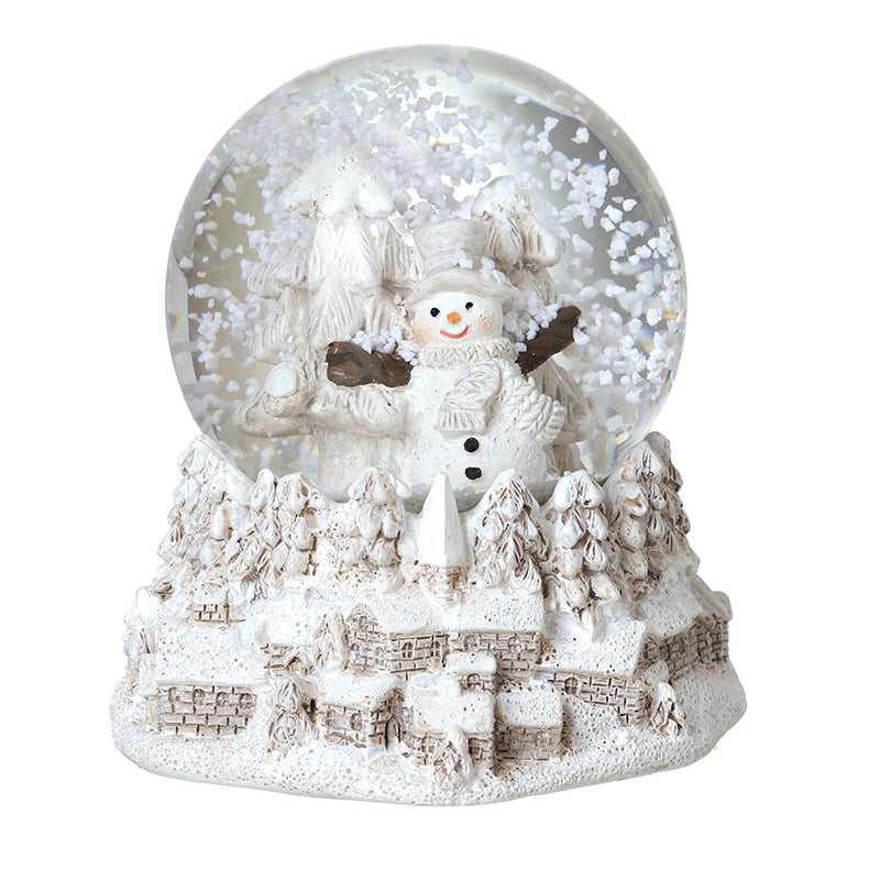 SM SNOWMAN SNOWGLOBE W/DECORATIVE BASE