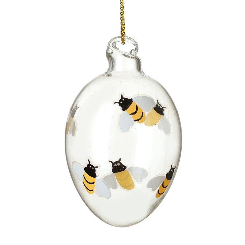 Glass Egg With Bees
