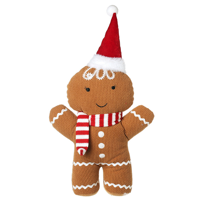 GINGERBREAD MAN WITH CHRISTMAS HAT ORN