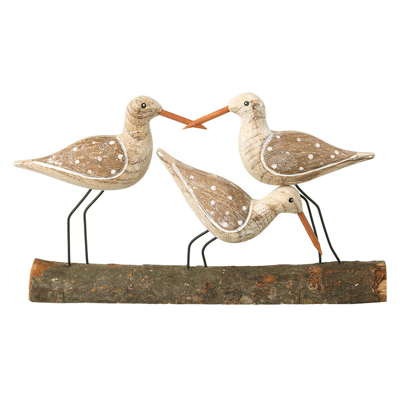 Wooden Seabirds Scene