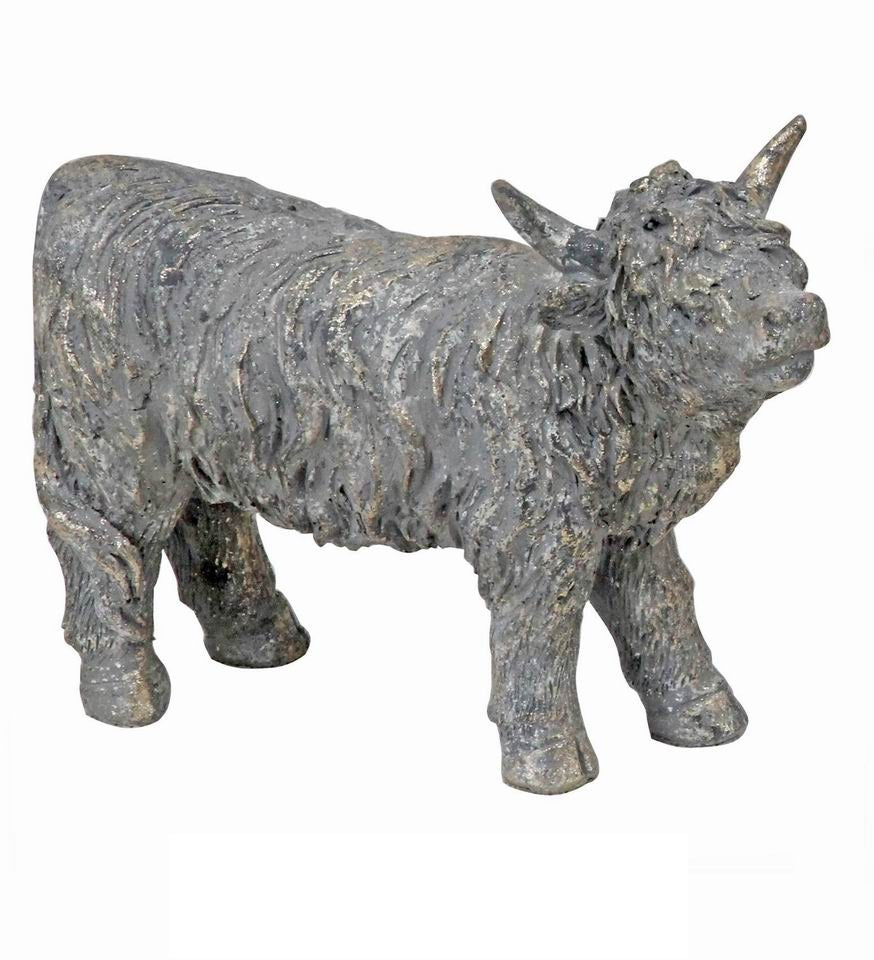 Stone Coloured Highland Cow