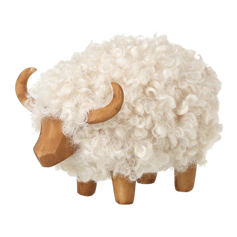 White Wooly Cow