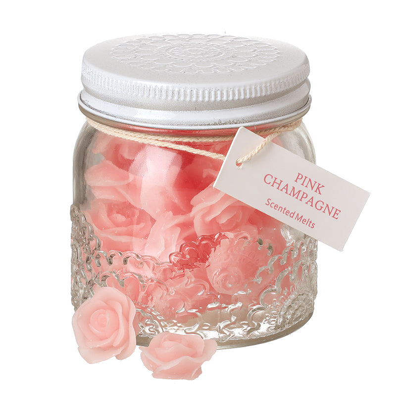 Pale Pink Petal Melts In Glass Jar