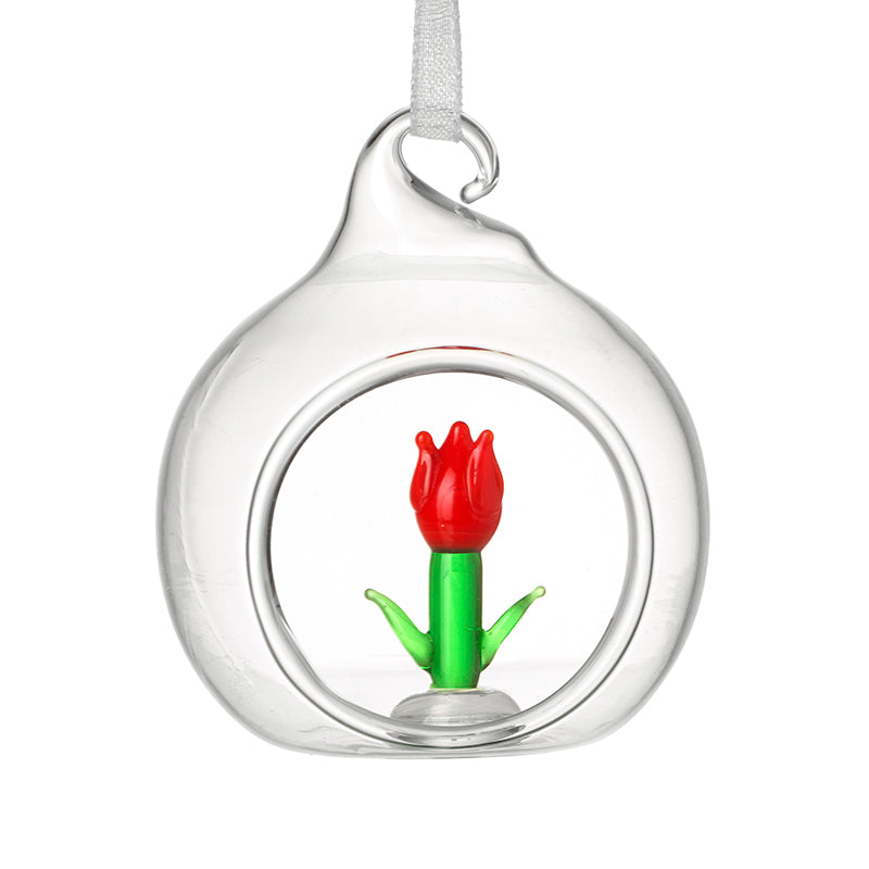 Glass Hanging Tulip
