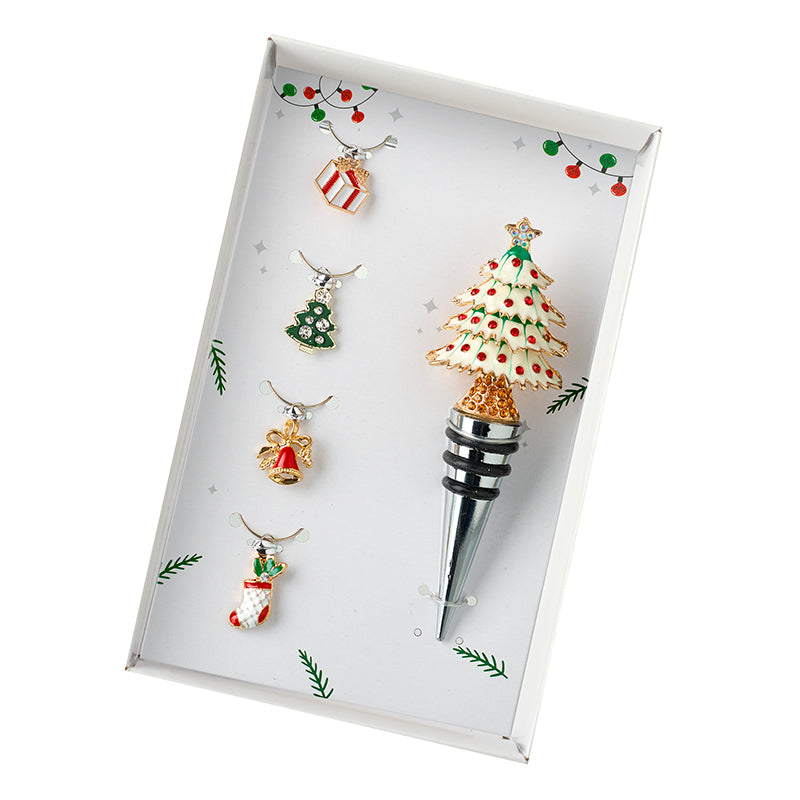 Drink Charm And White Tree Stopper Set