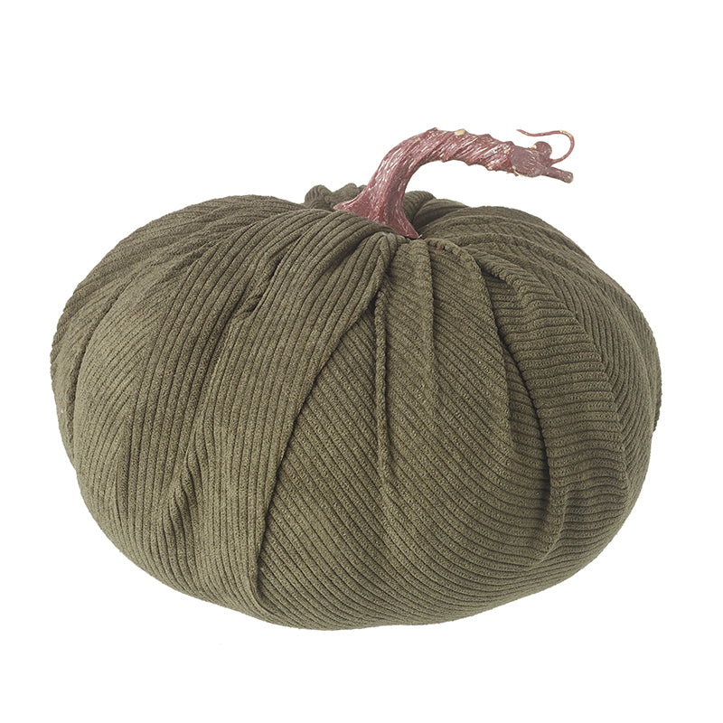 Green Cord Fabric Pumpkin