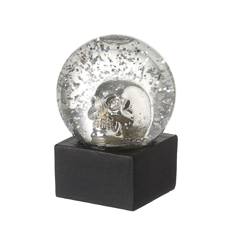 Silver Skull Glitter Ball