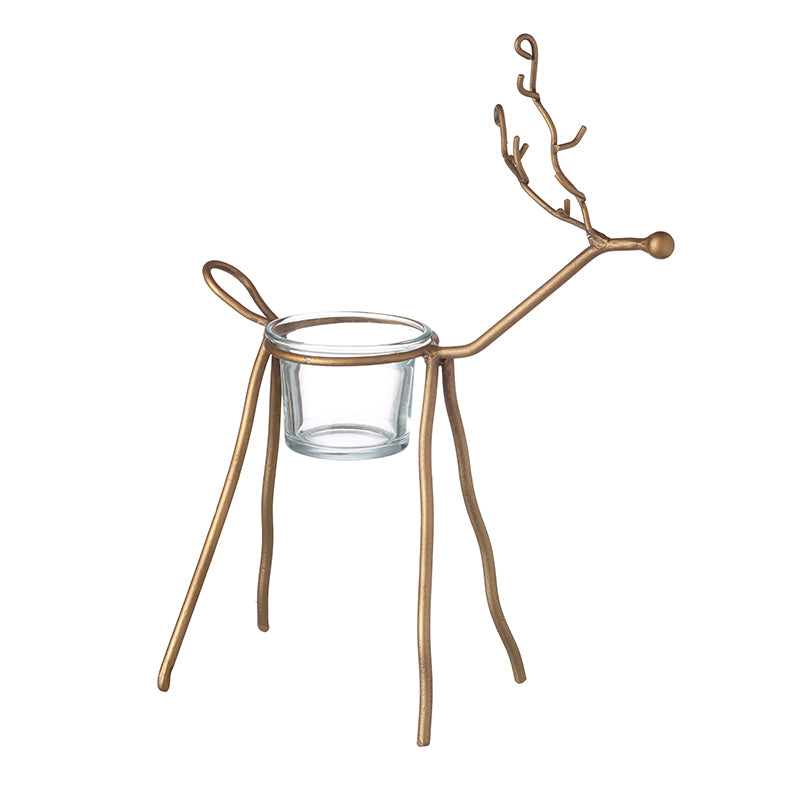 Metal Reindeer Tealight Holder