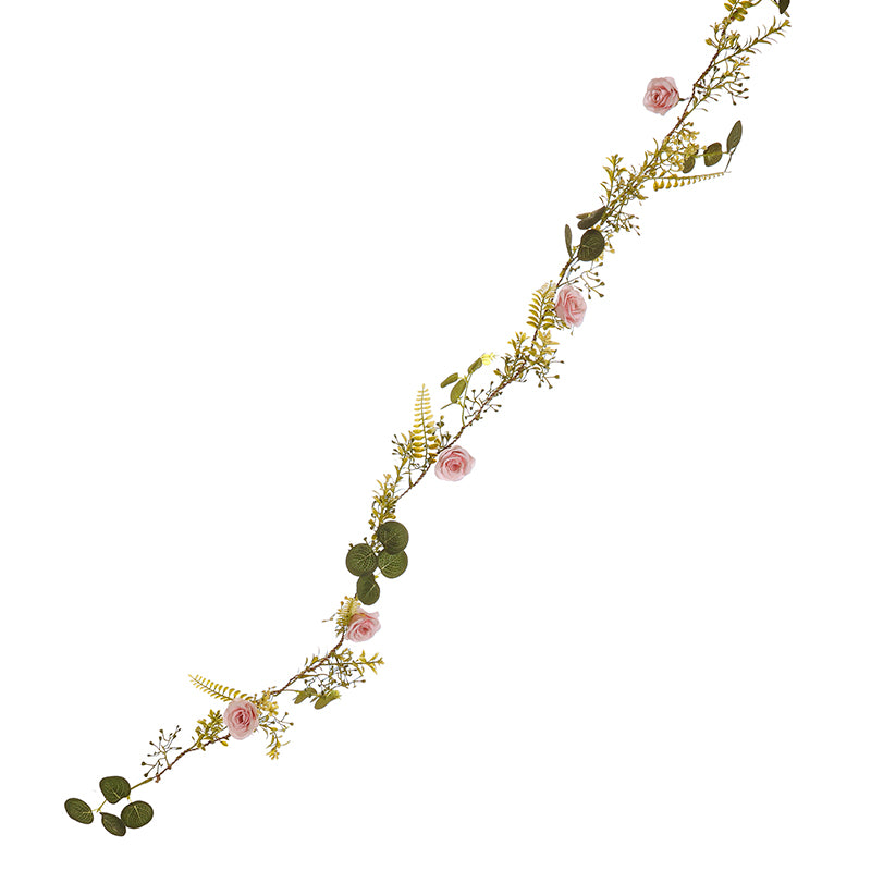 Pink Rose Garland
