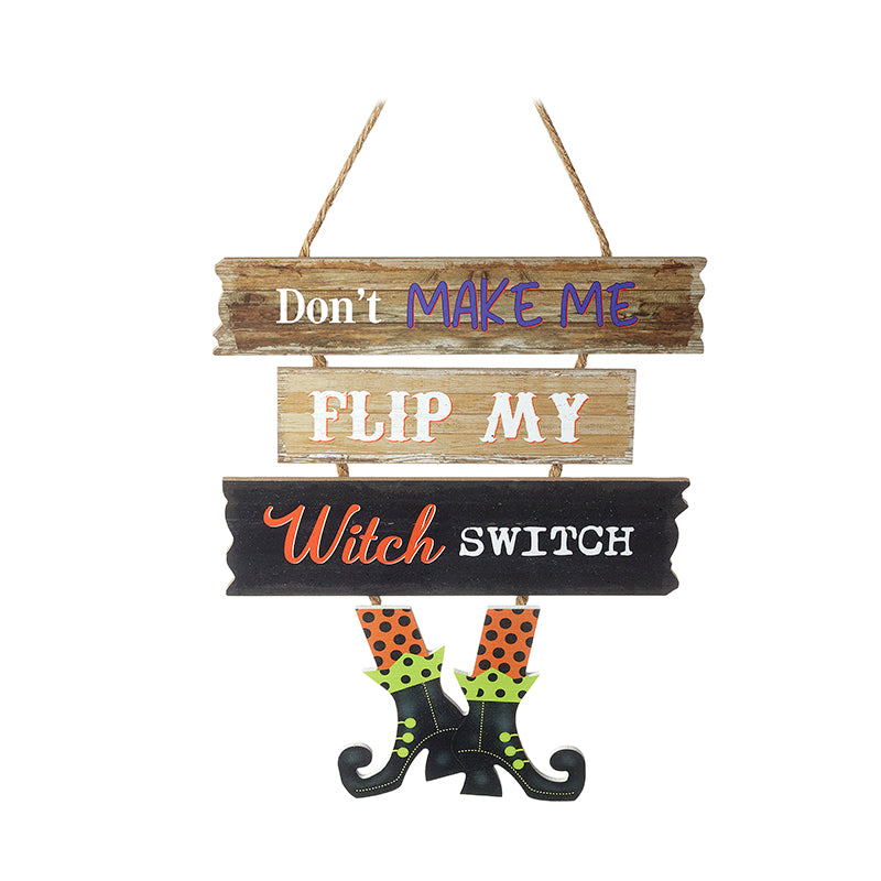 Flip My Witch Hanging Sign
