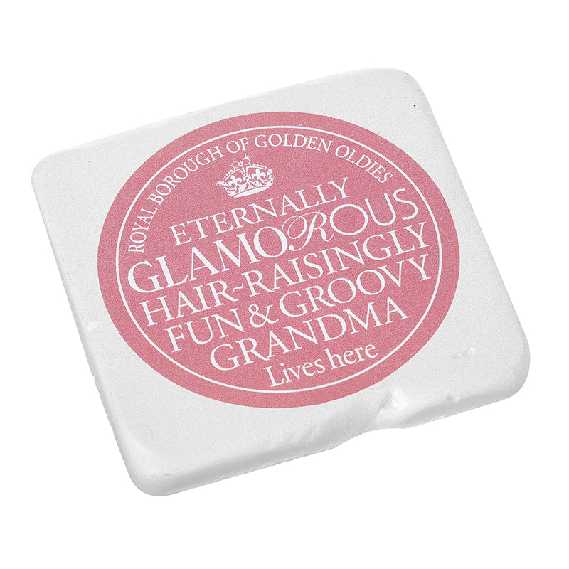 Golden Oldies Text Resin Coaster