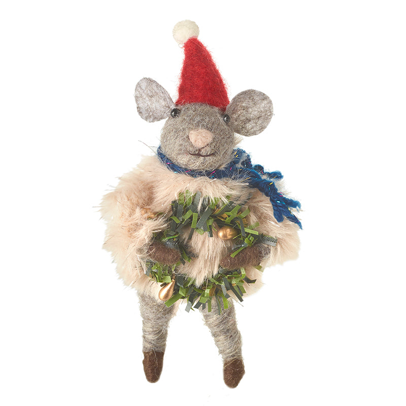 Festive Wool Mouse Dec
