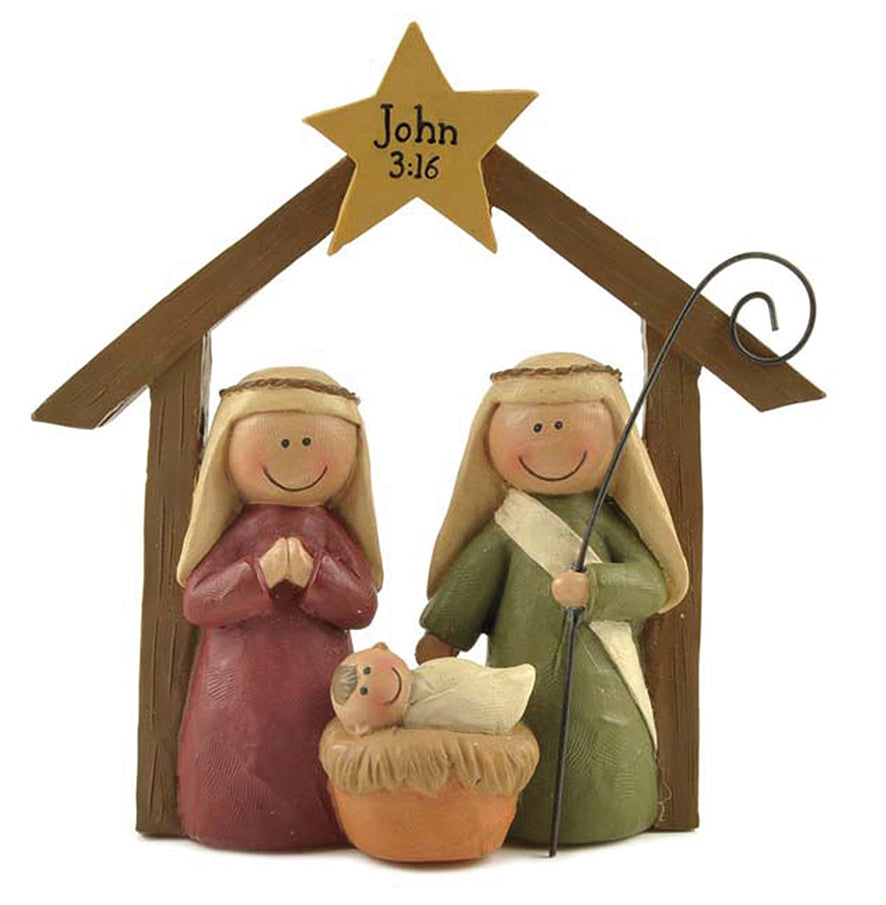 Family & Manger Ornament