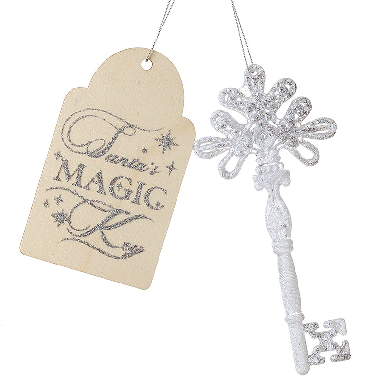SILVER/WHITE KEY SANTA MAGIC KEY