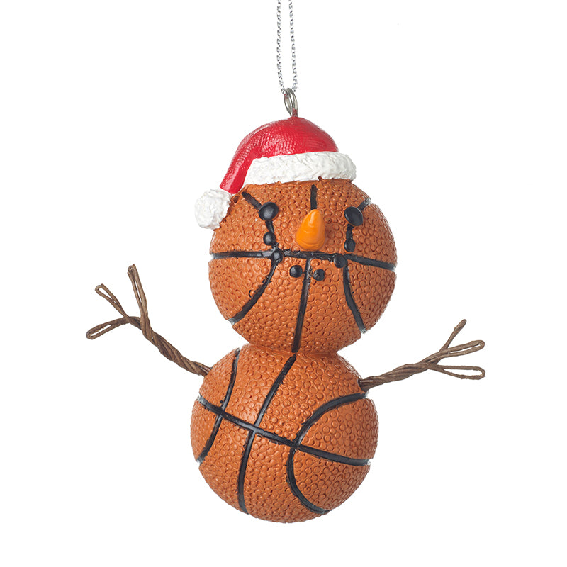 Basket Ball Hanging Snowman