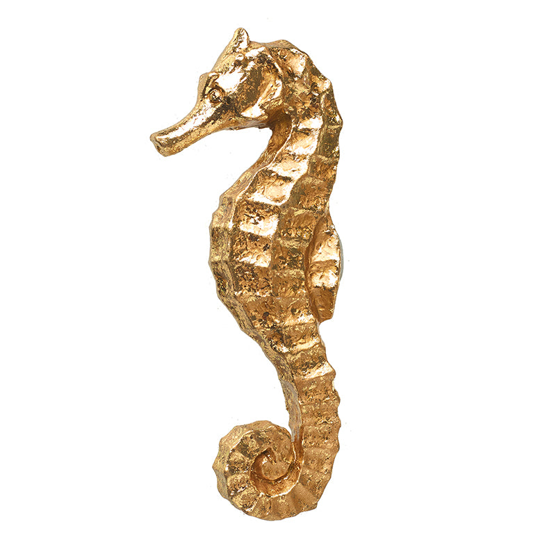 Resin Gold Seahorse