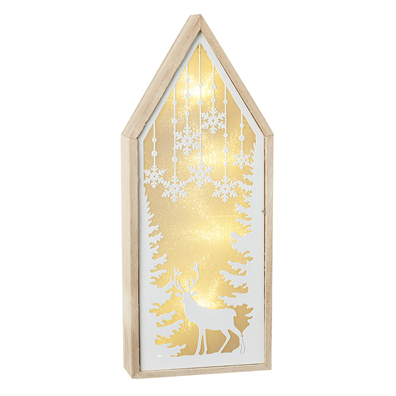 Light Up House Deer Scene