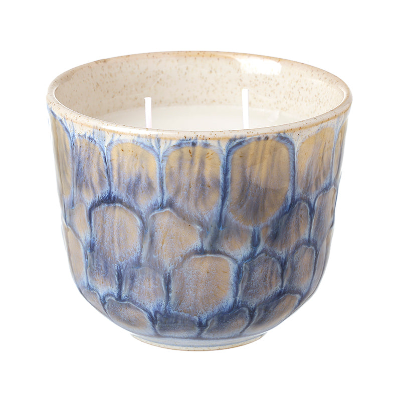 Blue Ceramic Candle