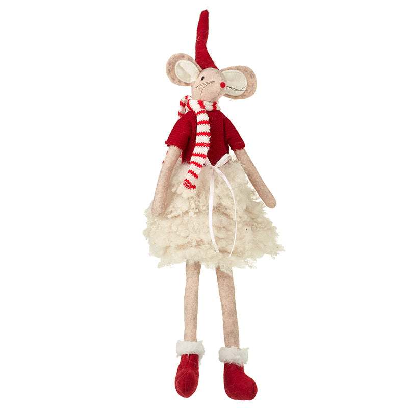 Long Leg Mouse In White Fluffy Skirt