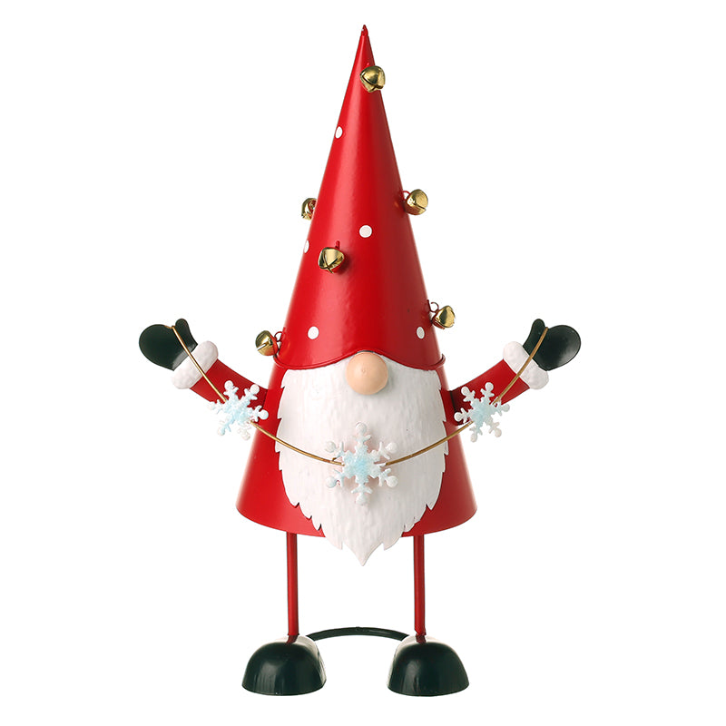 METAL RED HAT GONK SNOWFLAKE GARLAND