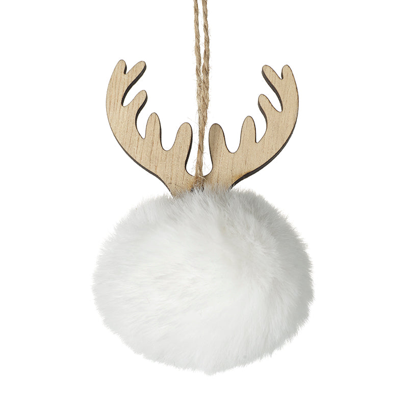 Poppom Hanger With Antlers