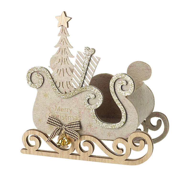 Golden Wooden Sleigh