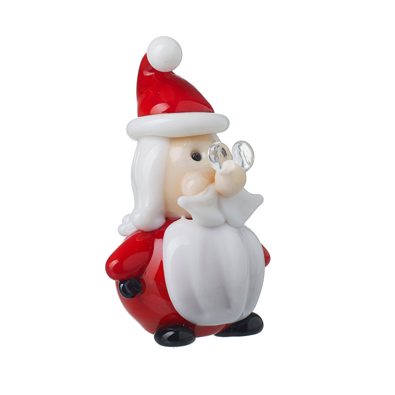 Glass Santa With Glasses