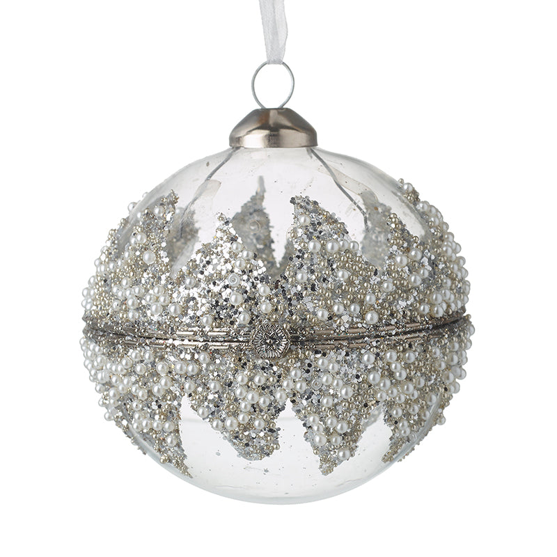 Glass Opening Clasp Beaded Bauble