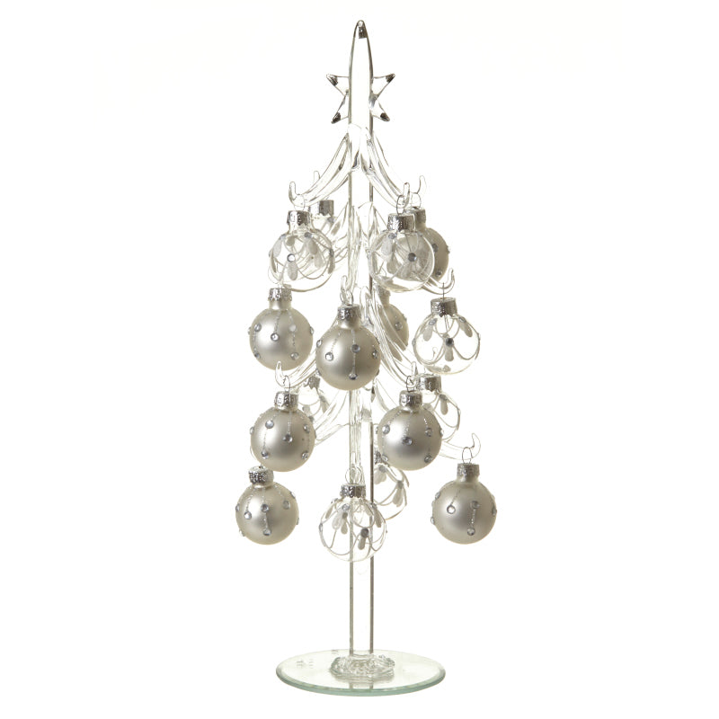 Glass Xmas Bauble Tree