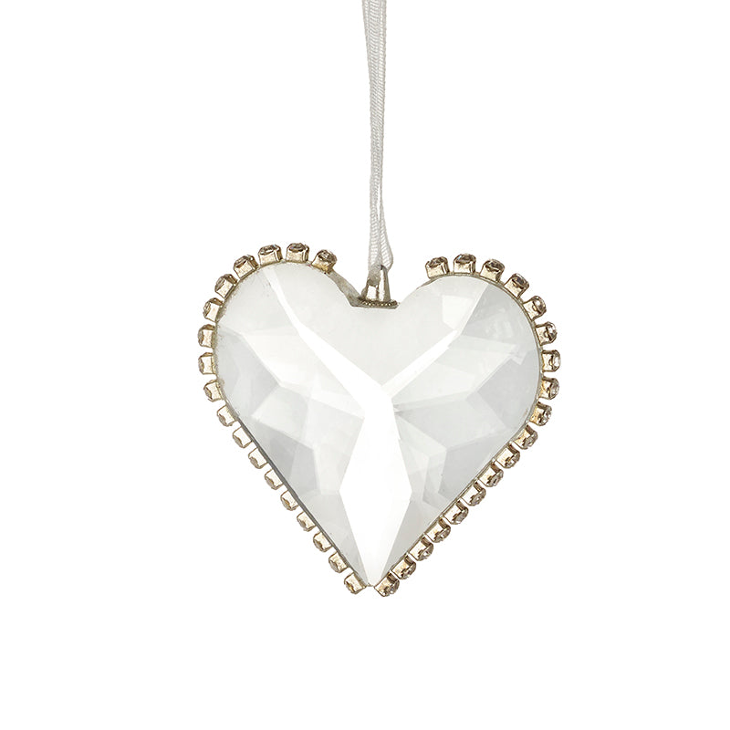 Cut Glass Heart With Edge Detail