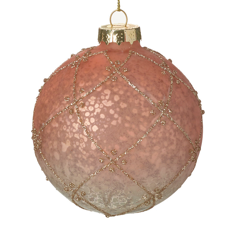 Glass Hanging Xmas Bauble