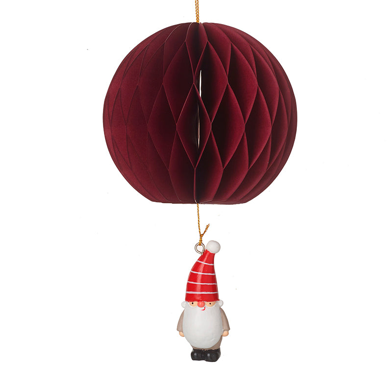 Round Concertina Deep Red Flying Gonk