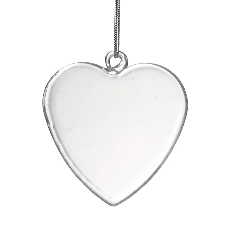 Plain Glass Heart Hanger