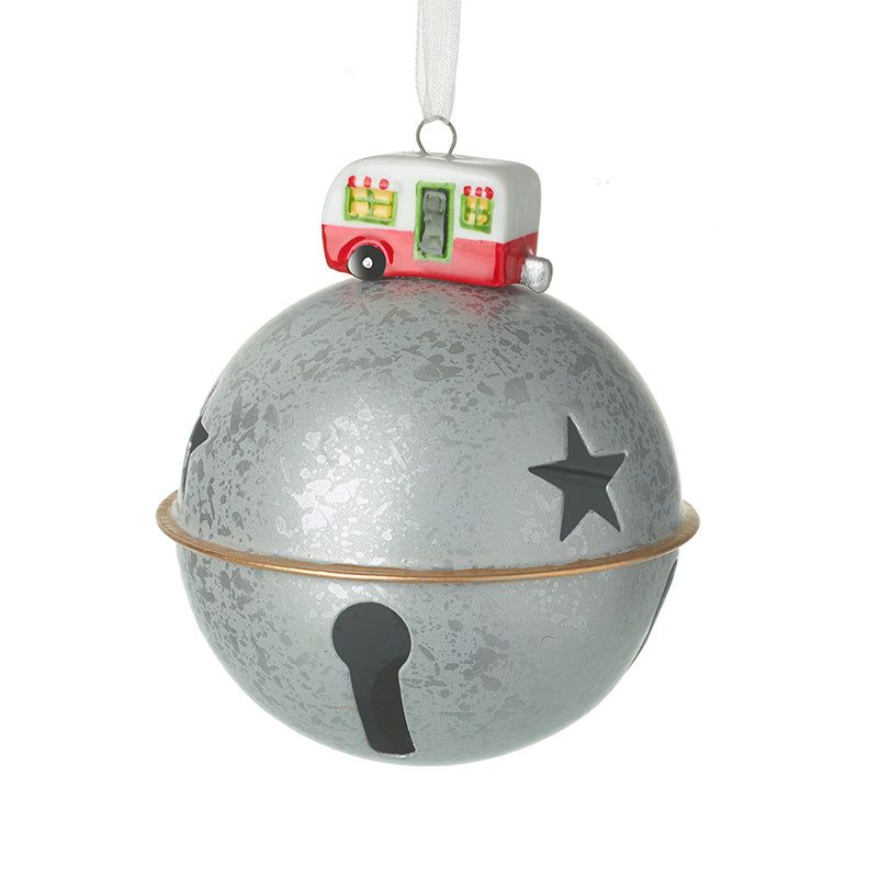 Metal Bell With Ceramic Car Top